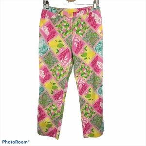 Vintage Lilly Pulitzer Patchwork Capri Pants